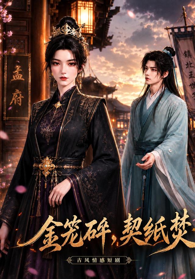 金笼碎，契纸焚