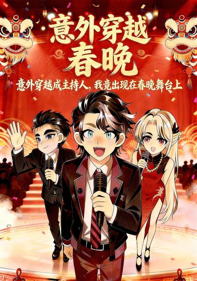 意外穿越成主持人，我竟出现在春晚舞台上