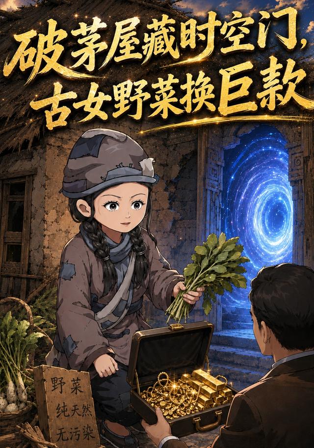 破茅屋藏时空门，古女野菜换巨款