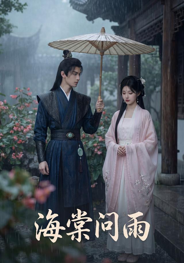 海棠问雨