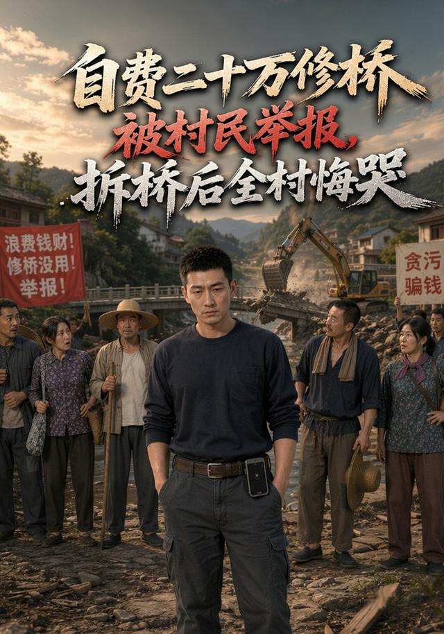 自费二十万修桥被村民举报，拆桥后全村悔哭 cover