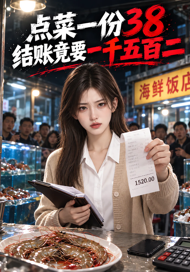 点菜一份38，结账竟要一千五百二