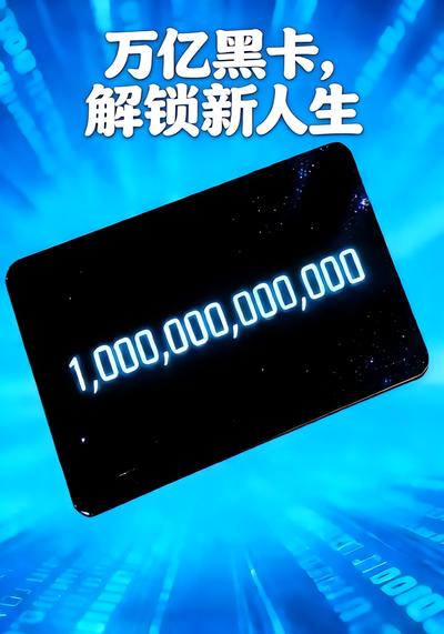 万亿黑卡，解锁新人生