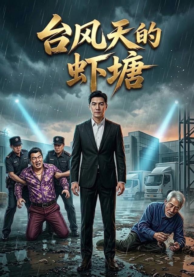 台风天的虾塘