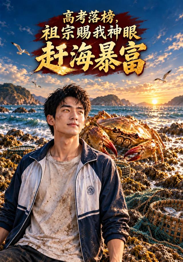 高考落榜，祖宗赐我神眼赶海暴富