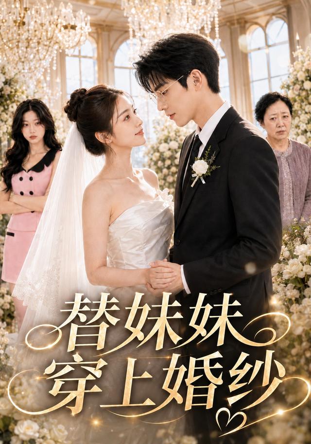 替妹妹穿上婚纱