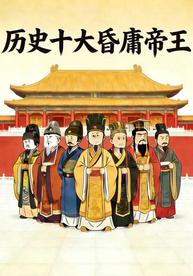 历史十大昏庸帝王封面图