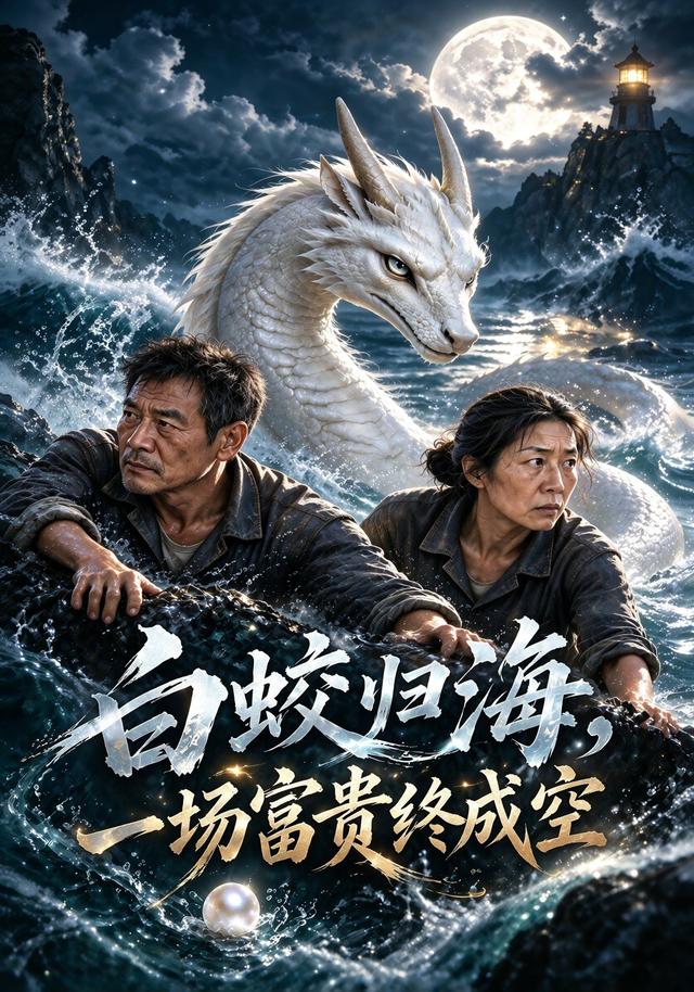 《白蛟归海，一场富贵终成空》作品海报