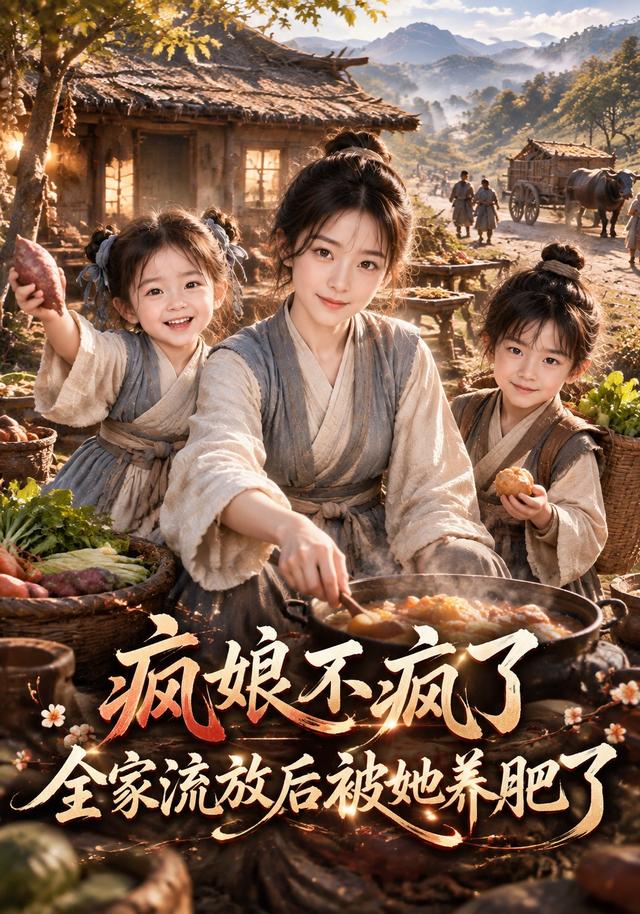 疯娘不疯了，全家流放后被她养肥了