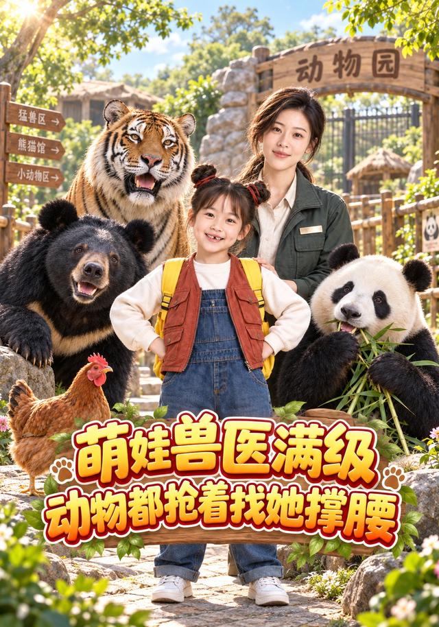 萌娃兽医满级，动物都抢着找她撑腰