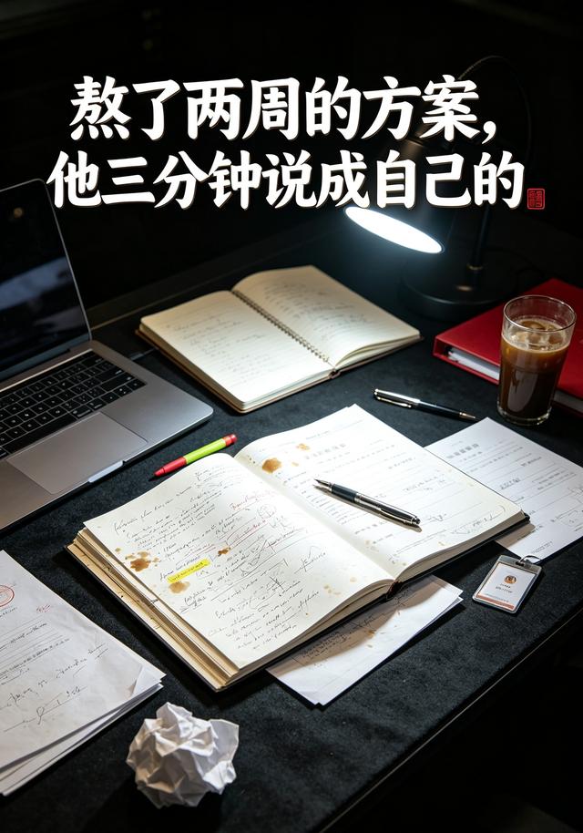 熬了两周的方案，他三分钟说成自己的