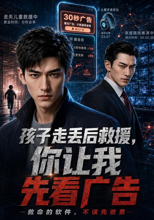 孩子走丢后救援，你让我先看广告封面