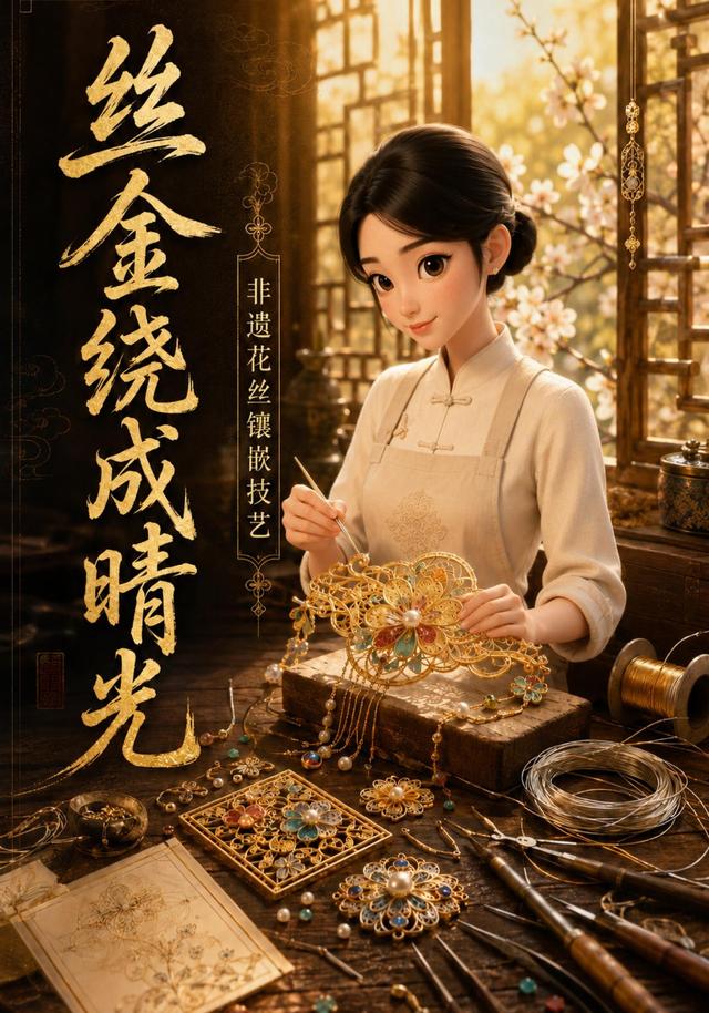 丝金绕成晴光