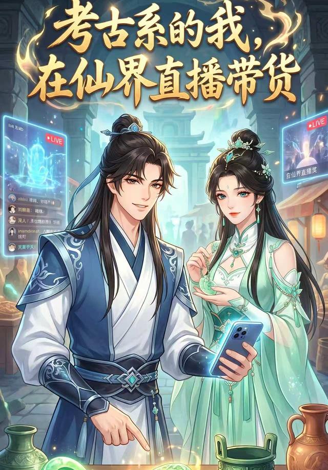 考古系的我，在仙界直播带货封面