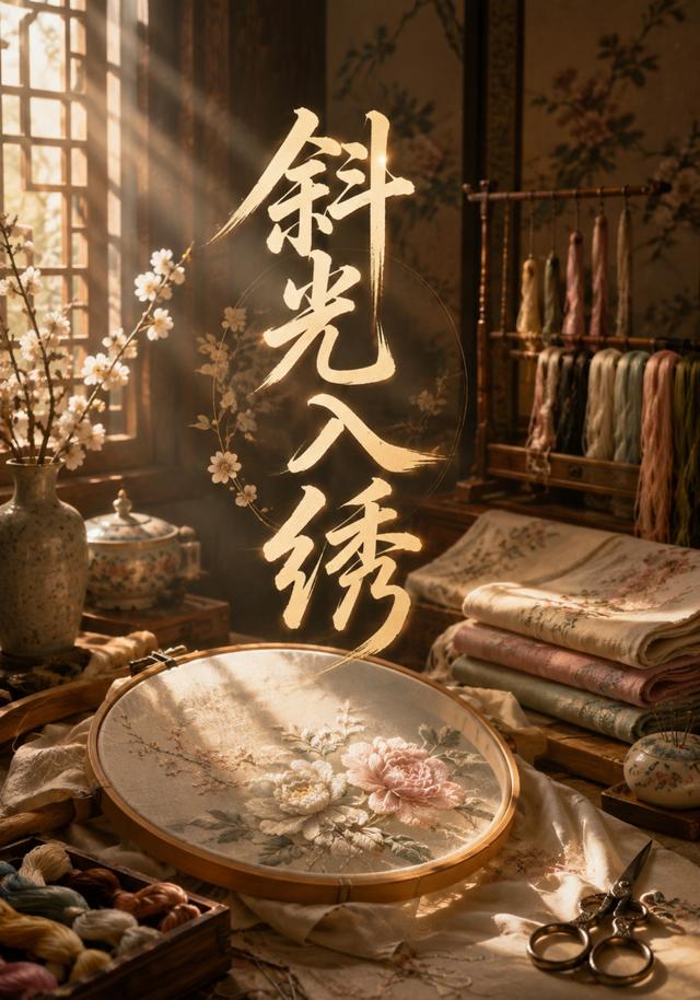 斜光入绣