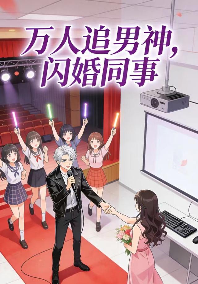 万人追男神，闪婚同事