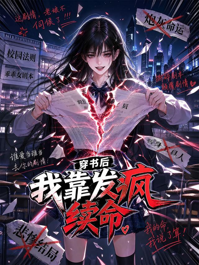 穿书后我靠发疯续命 cover