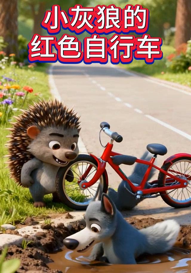 小灰狼的红色自行车封面图