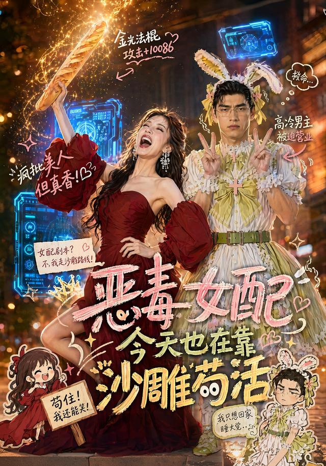 恶毒女配今天也在靠沙雕苟活 cover