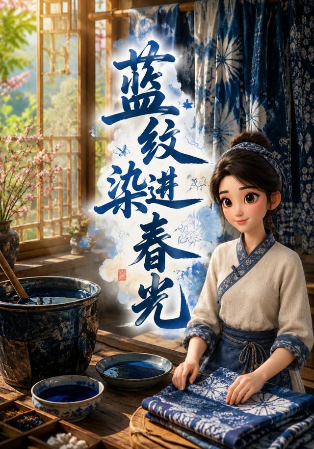 蓝纹染进春光 cover