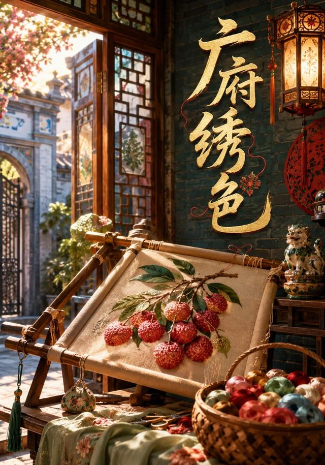 广府绣色