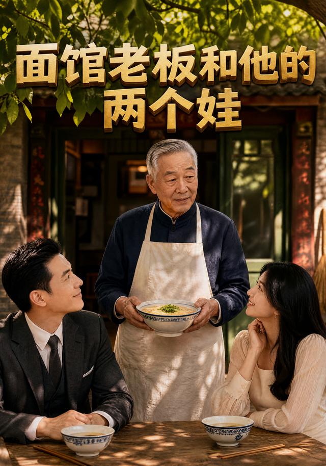 面馆老板和他的两个娃