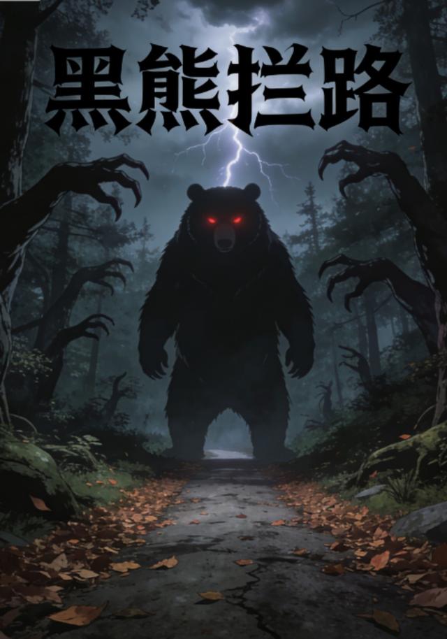 黑熊拦路