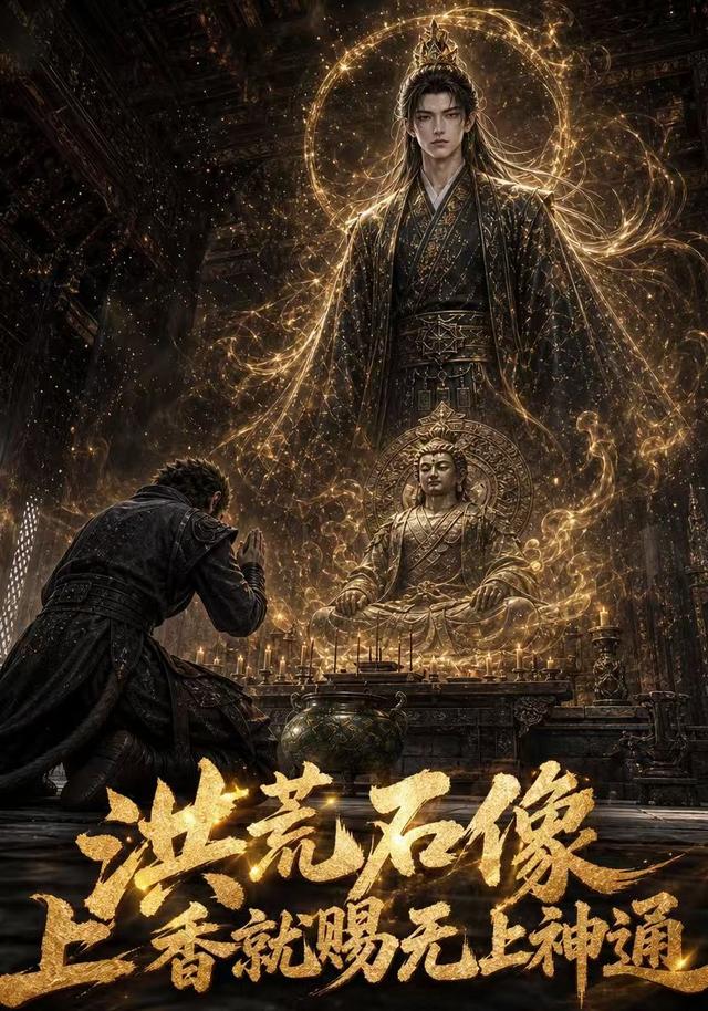 洪荒石像，上香就赐无上神通
