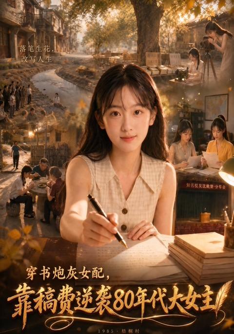 穿书炮灰女配，靠稿费逆袭80年代大女主！