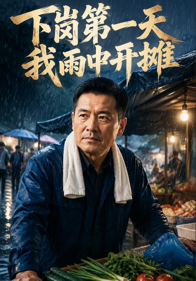 下岗第一天我雨中开摊