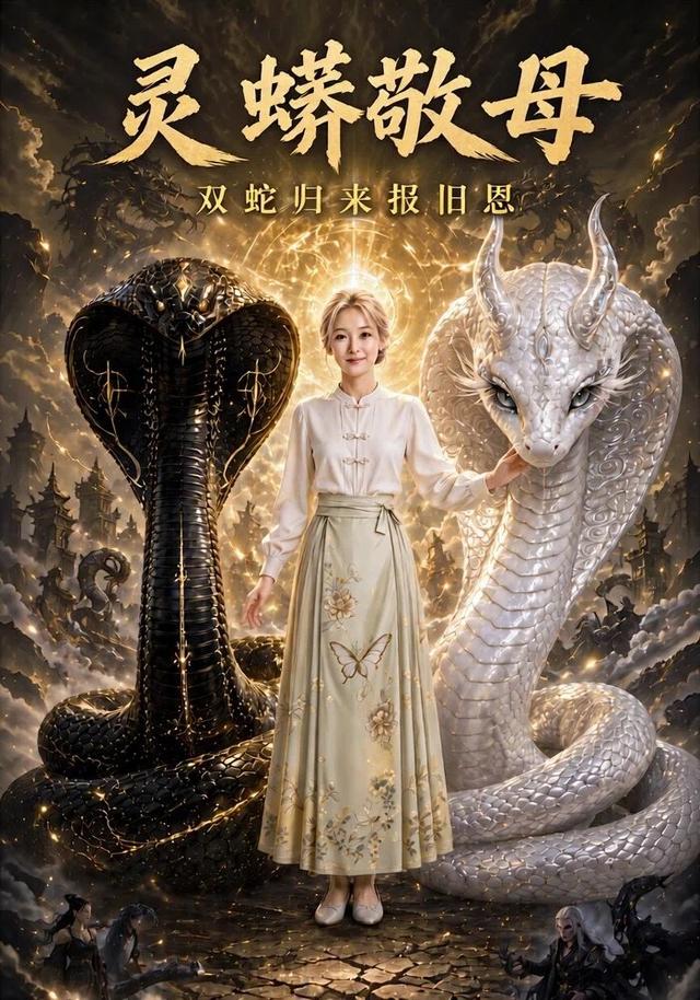 灵蟒敬母：双蛇归来报旧恩