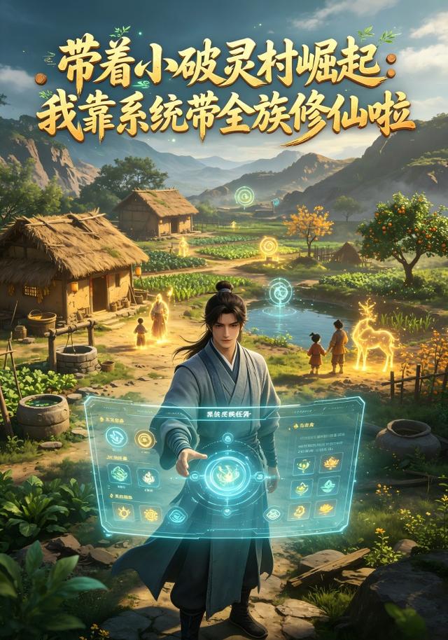 带着小破灵村崛起：我靠系统带全族修仙啦 cover