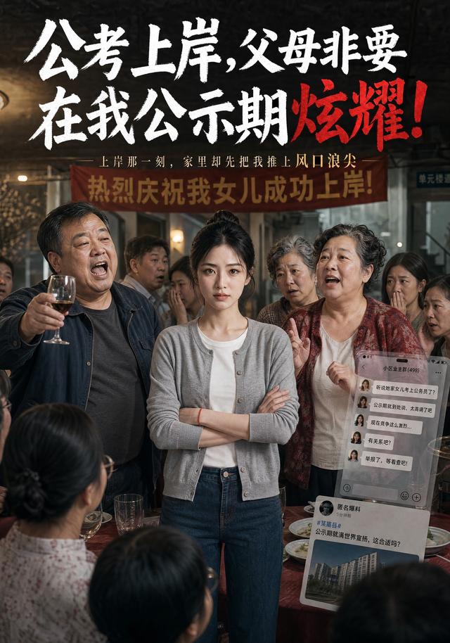 公考上岸，父母非要在我公示期炫耀 cover