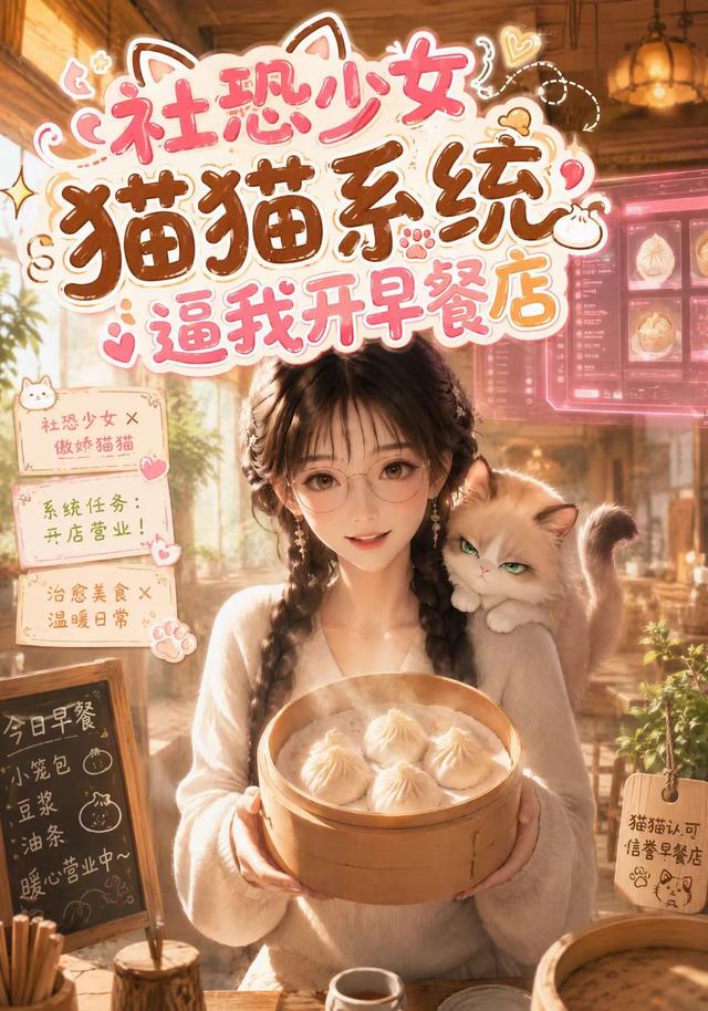 社恐少女猫猫系统逼我开早餐店 cover
