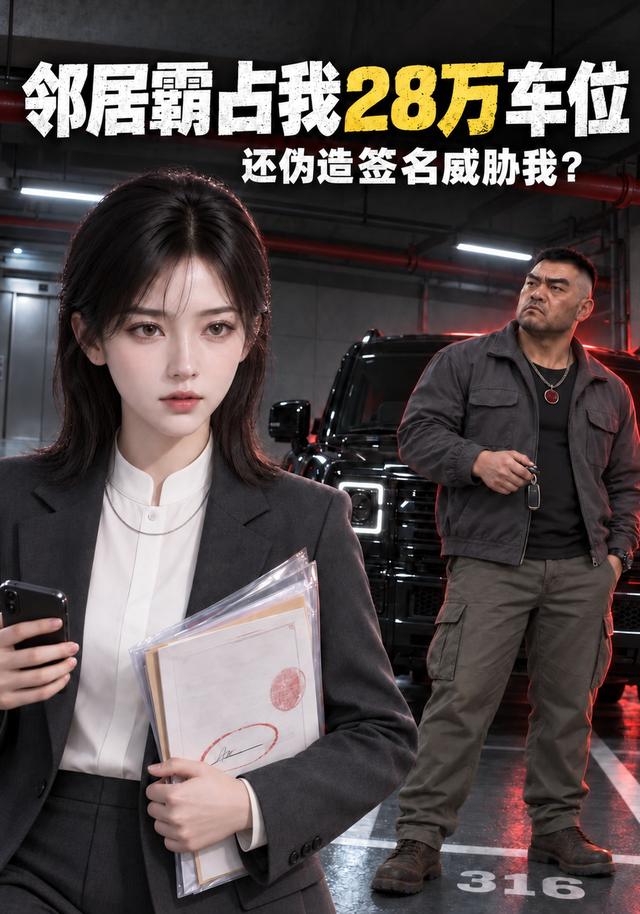 邻居霸占我28万车位还伪造签名威胁我？