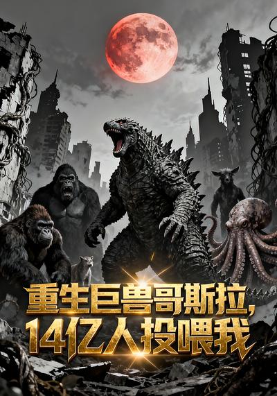 重生巨兽哥斯拉，14亿人投喂我