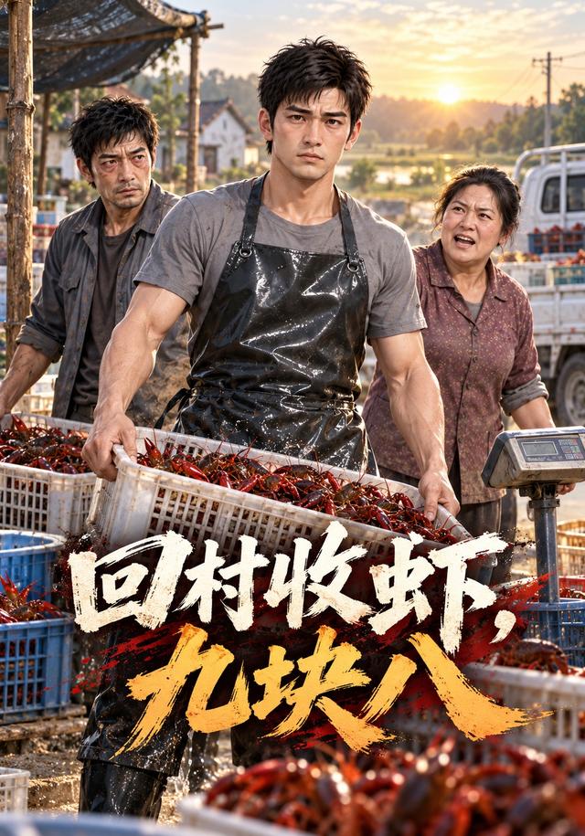 回村收虾，九块八