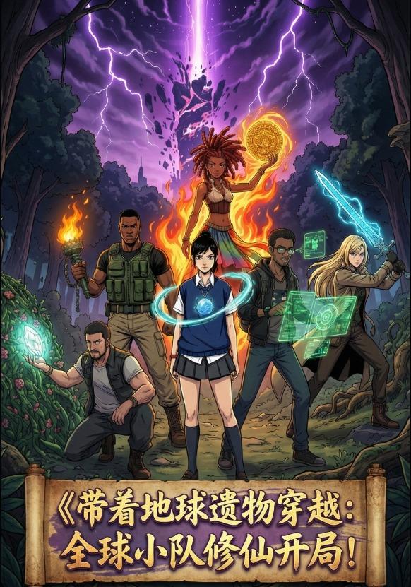 带着地球遗物穿越，全球小队修仙开局！