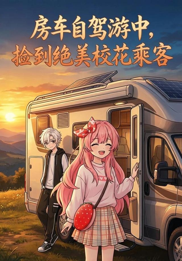房车自驾游中，捡到绝美校花乘客