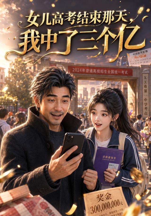 女儿高考结束那天，我中了三个亿