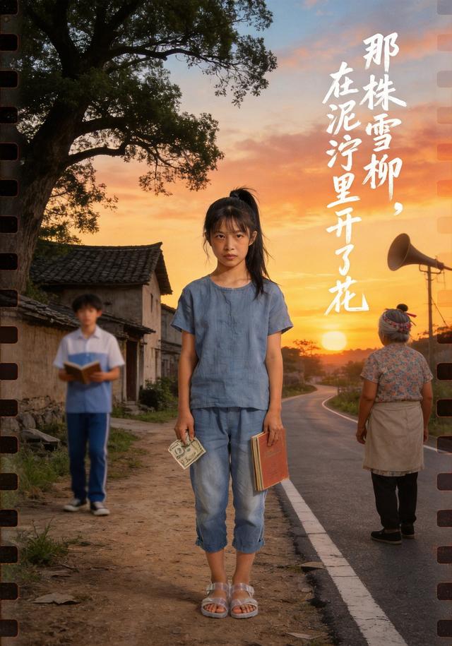 那株雪柳，在泥泞里开了花