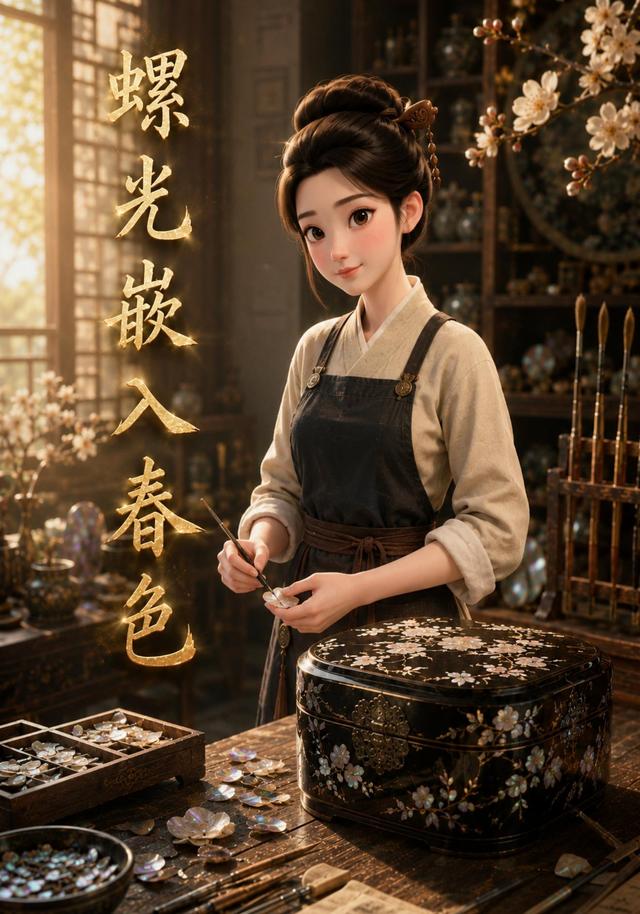 螺光嵌入春色