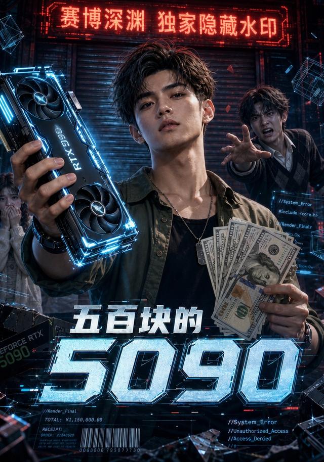 五百块的5090 cover