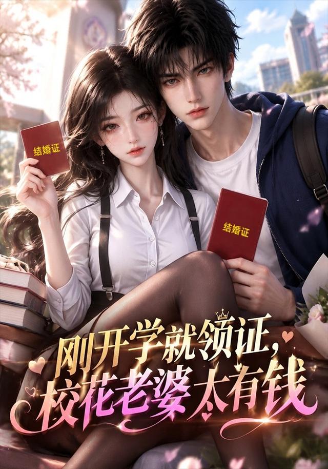 刚开学就领证，校花老婆太有钱