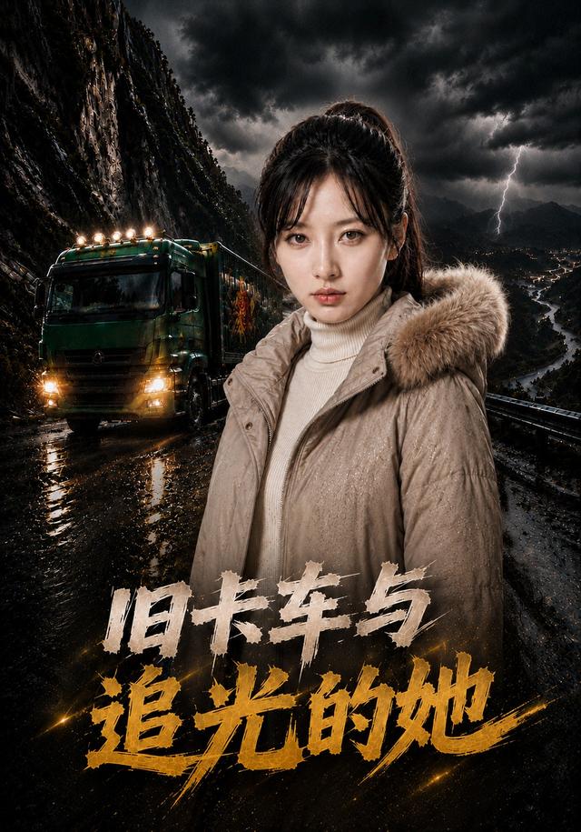 旧卡车与追光的她
