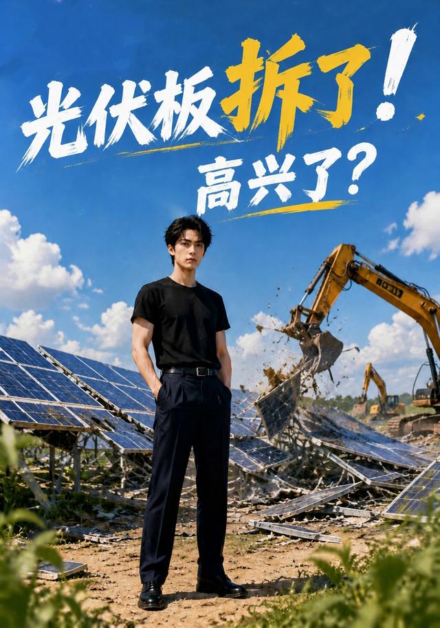 光伏板拆了！高兴了？
