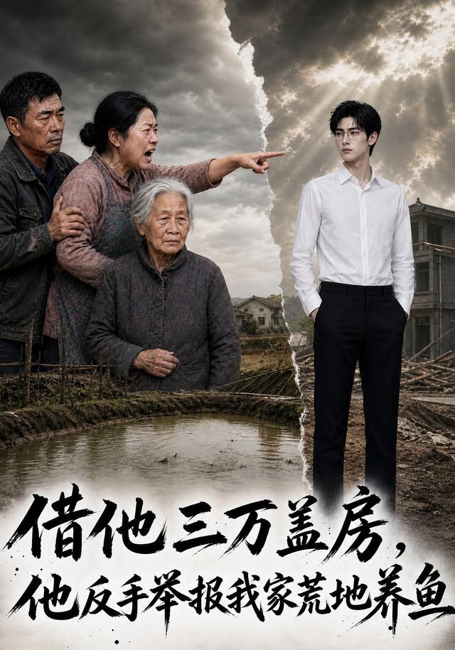 借他三万盖房，他反手举报我家荒地养鱼 cover