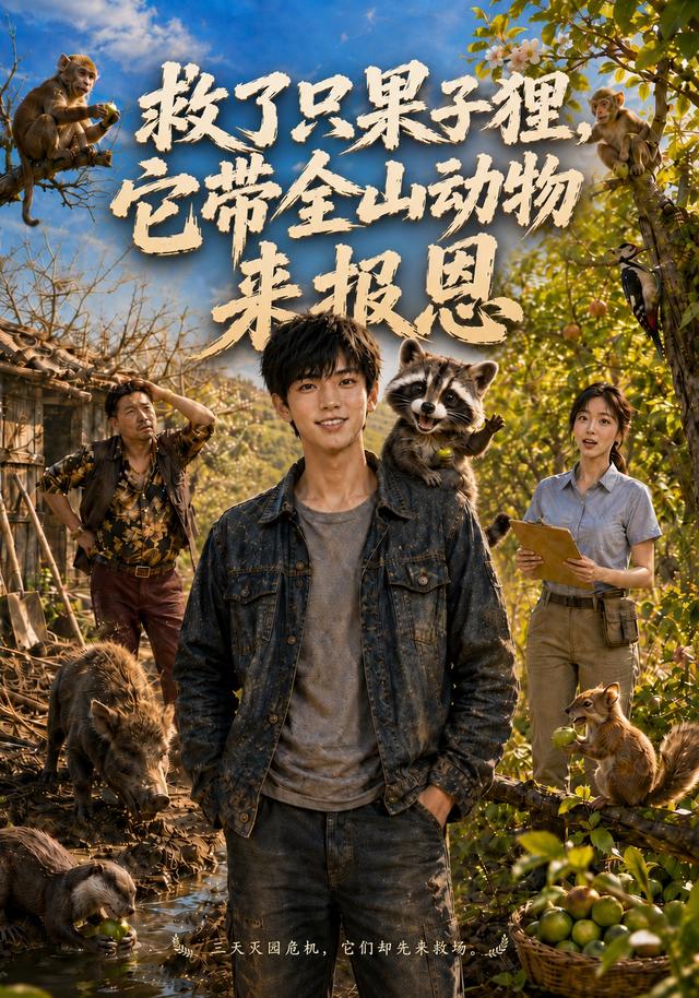 救了只果子狸，它带全山动物来报恩