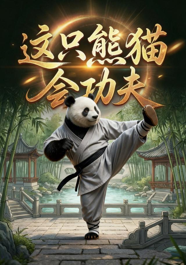 这只熊猫会功夫