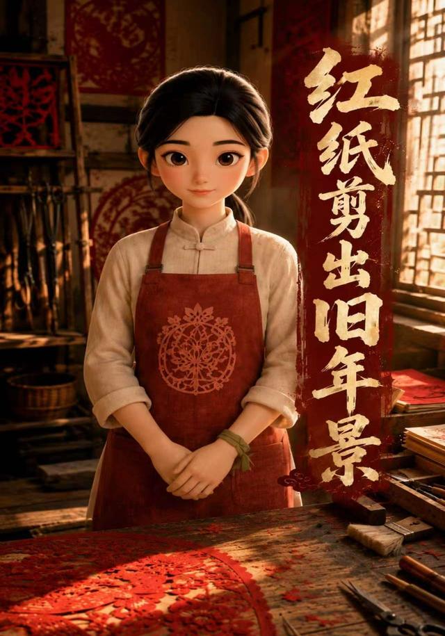 红纸剪出旧年景